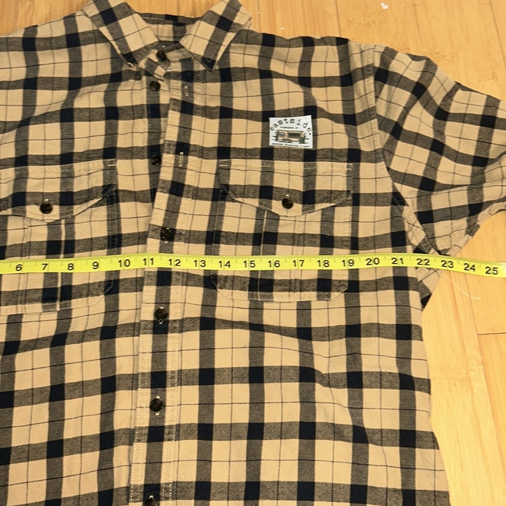 Filson Flannel Plaid Button Down Men’s Shirt size Large - Picture 10 of 12